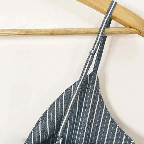 100% Cotton Striped Cut-Out Midi Dress - Picture 7 of 14